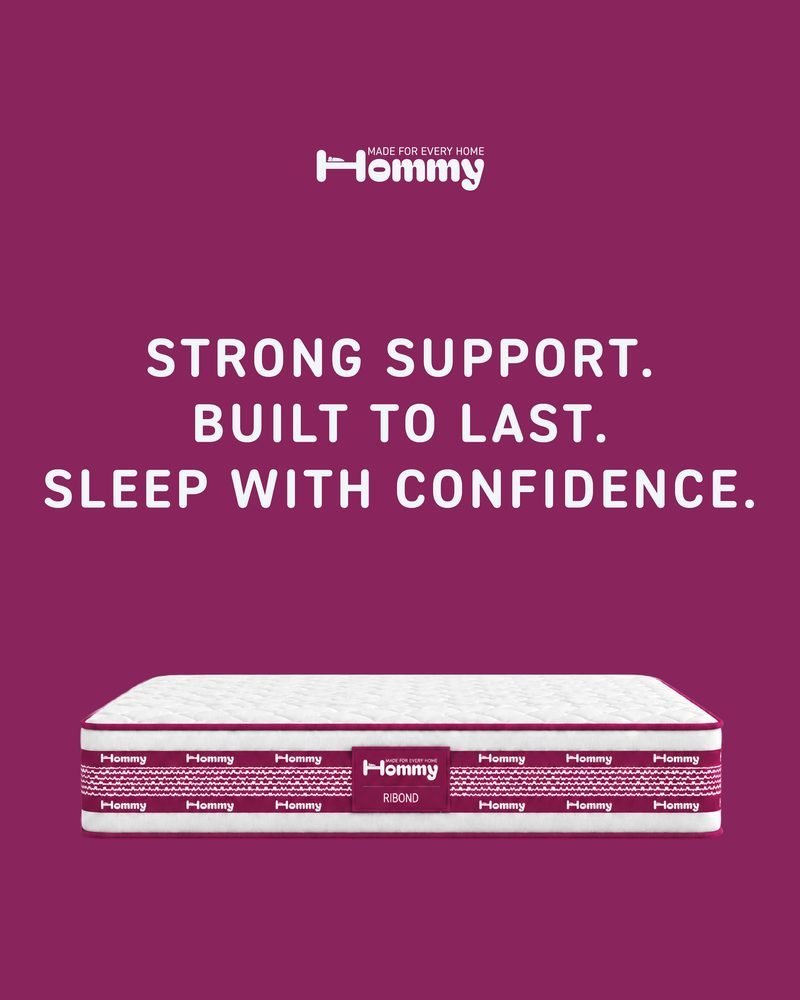 Rebond poster: Strong support. Built to last. Sleep with confidence.